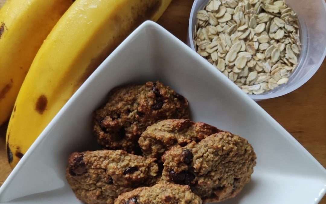 Receta de aprovechamiento: galletas de avena, plátano y chocolate